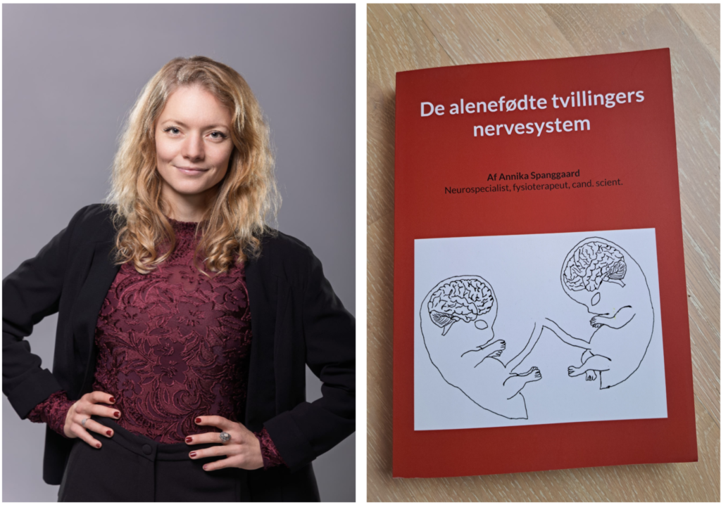 Annika Spanggard and her book "De alenefødte tvillingers nervesystem"